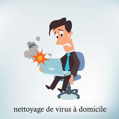 nettoyage de virus é domicile